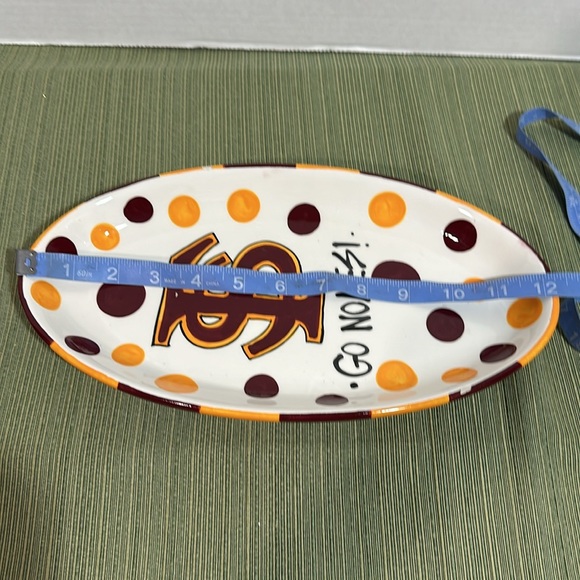TCabells Too Magnolia Lane Collection GO NOLE Seminoles Football ServingTray EUC - Picture 5 of 8